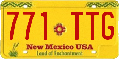 NM license plate 771TTG
