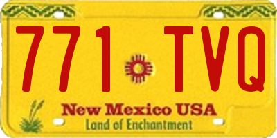 NM license plate 771TVQ