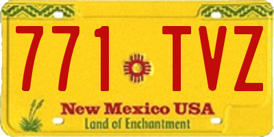 NM license plate 771TVZ