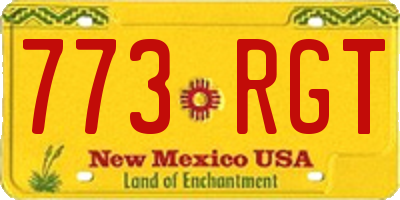 NM license plate 773RGT