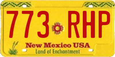 NM license plate 773RHP