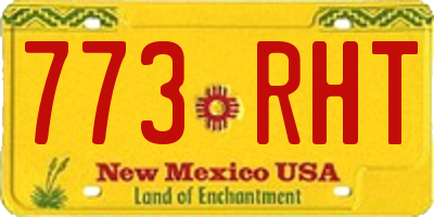 NM license plate 773RHT