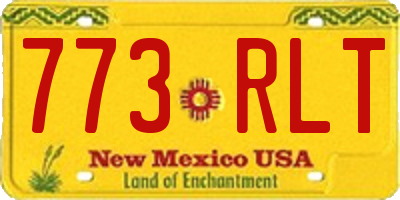 NM license plate 773RLT