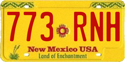 NM license plate 773RNH
