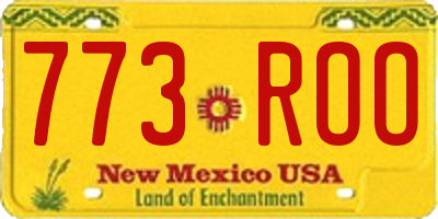NM license plate 773ROO