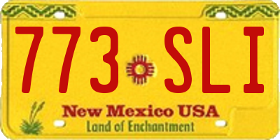 NM license plate 773SLI
