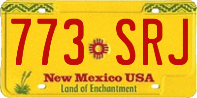 NM license plate 773SRJ