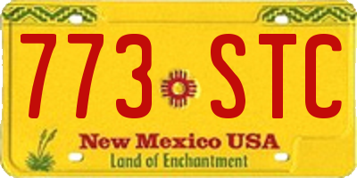 NM license plate 773STC
