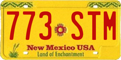 NM license plate 773STM
