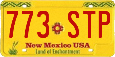 NM license plate 773STP