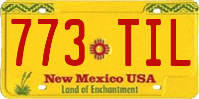 NM license plate 773TIL