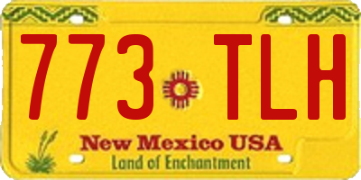 NM license plate 773TLH