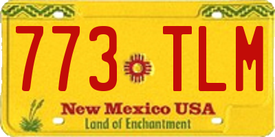 NM license plate 773TLM
