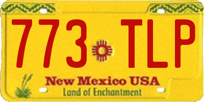 NM license plate 773TLP