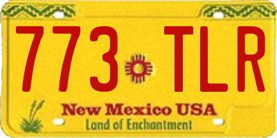 NM license plate 773TLR