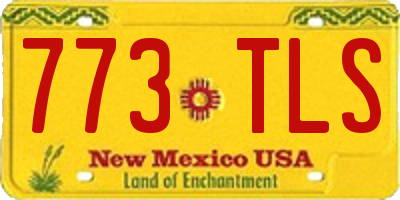 NM license plate 773TLS