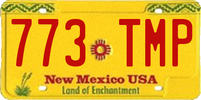 NM license plate 773TMP