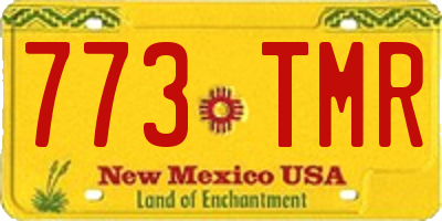 NM license plate 773TMR