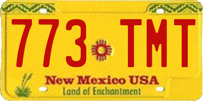 NM license plate 773TMT