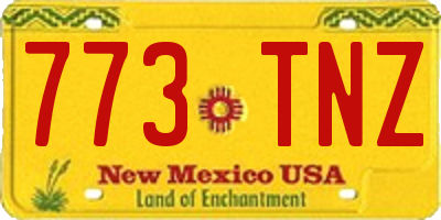 NM license plate 773TNZ