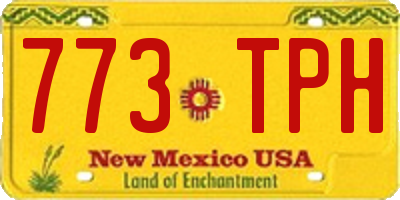 NM license plate 773TPH