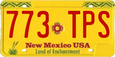 NM license plate 773TPS