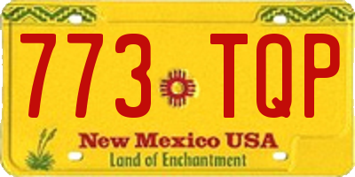 NM license plate 773TQP