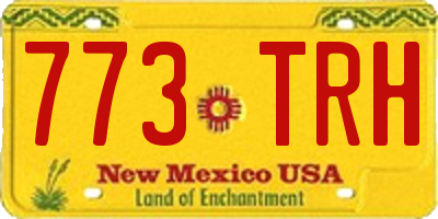 NM license plate 773TRH