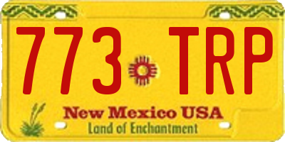 NM license plate 773TRP