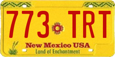 NM license plate 773TRT