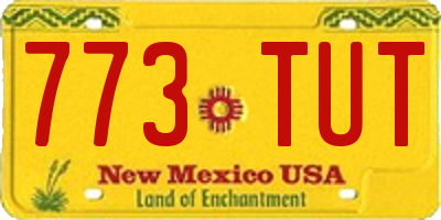 NM license plate 773TUT