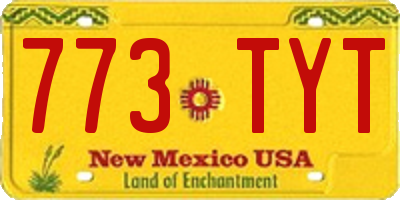 NM license plate 773TYT