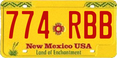NM license plate 774RBB