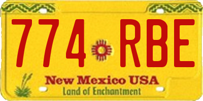 NM license plate 774RBE