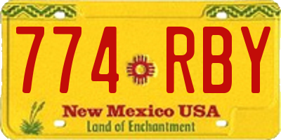 NM license plate 774RBY