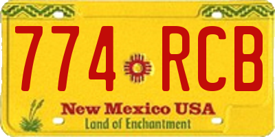 NM license plate 774RCB