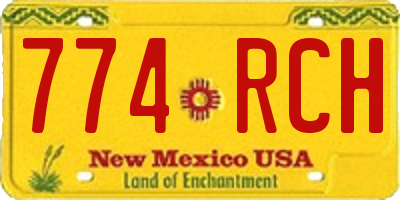 NM license plate 774RCH