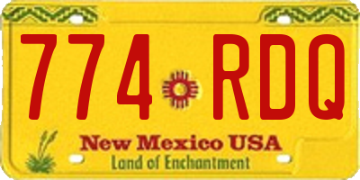 NM license plate 774RDQ