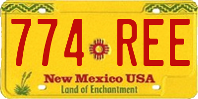 NM license plate 774REE