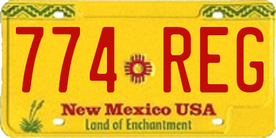 NM license plate 774REG