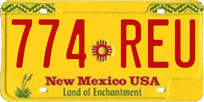 NM license plate 774REU