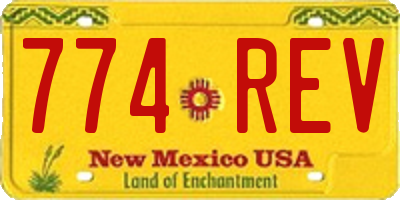 NM license plate 774REV