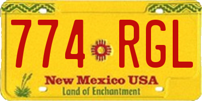 NM license plate 774RGL
