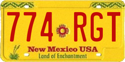 NM license plate 774RGT