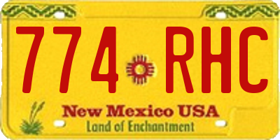 NM license plate 774RHC