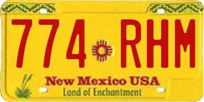 NM license plate 774RHM