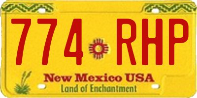 NM license plate 774RHP