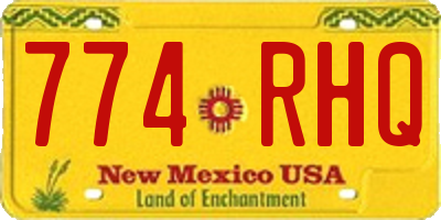 NM license plate 774RHQ