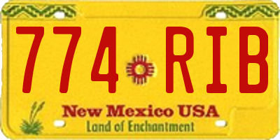 NM license plate 774RIB