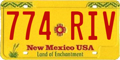 NM license plate 774RIV